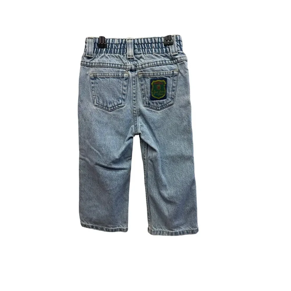 Gap kids classic Jeans Boy 2T  Blue Denim patch on back pocket